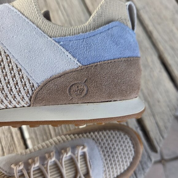 Womens Sz 6.5 Born "Aire" Lightweight Tan Suede & Knit Slip-on Sneakers NWOT - Picture 9 of 10